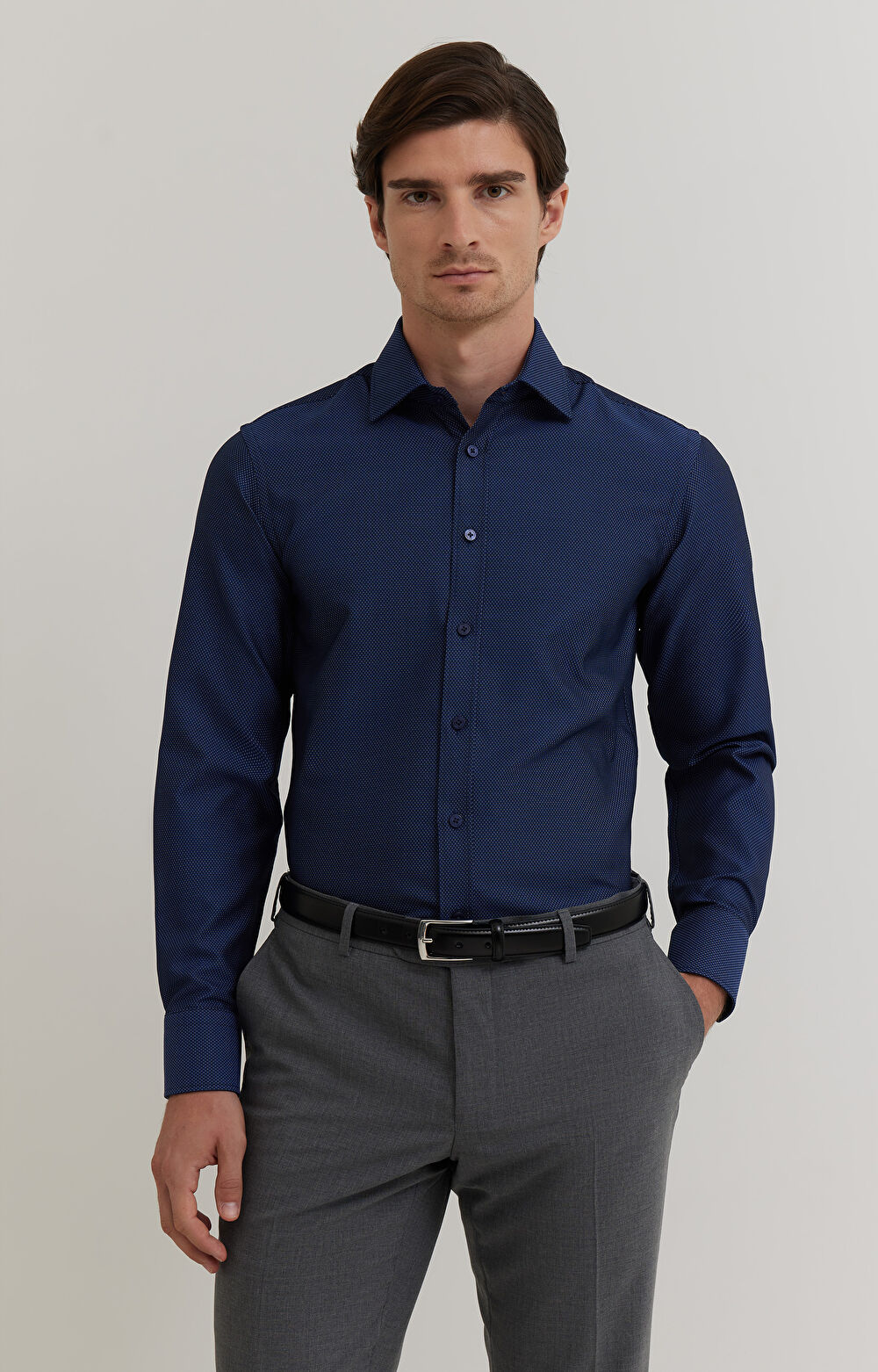 Koszula z drobnym wzorem - 4