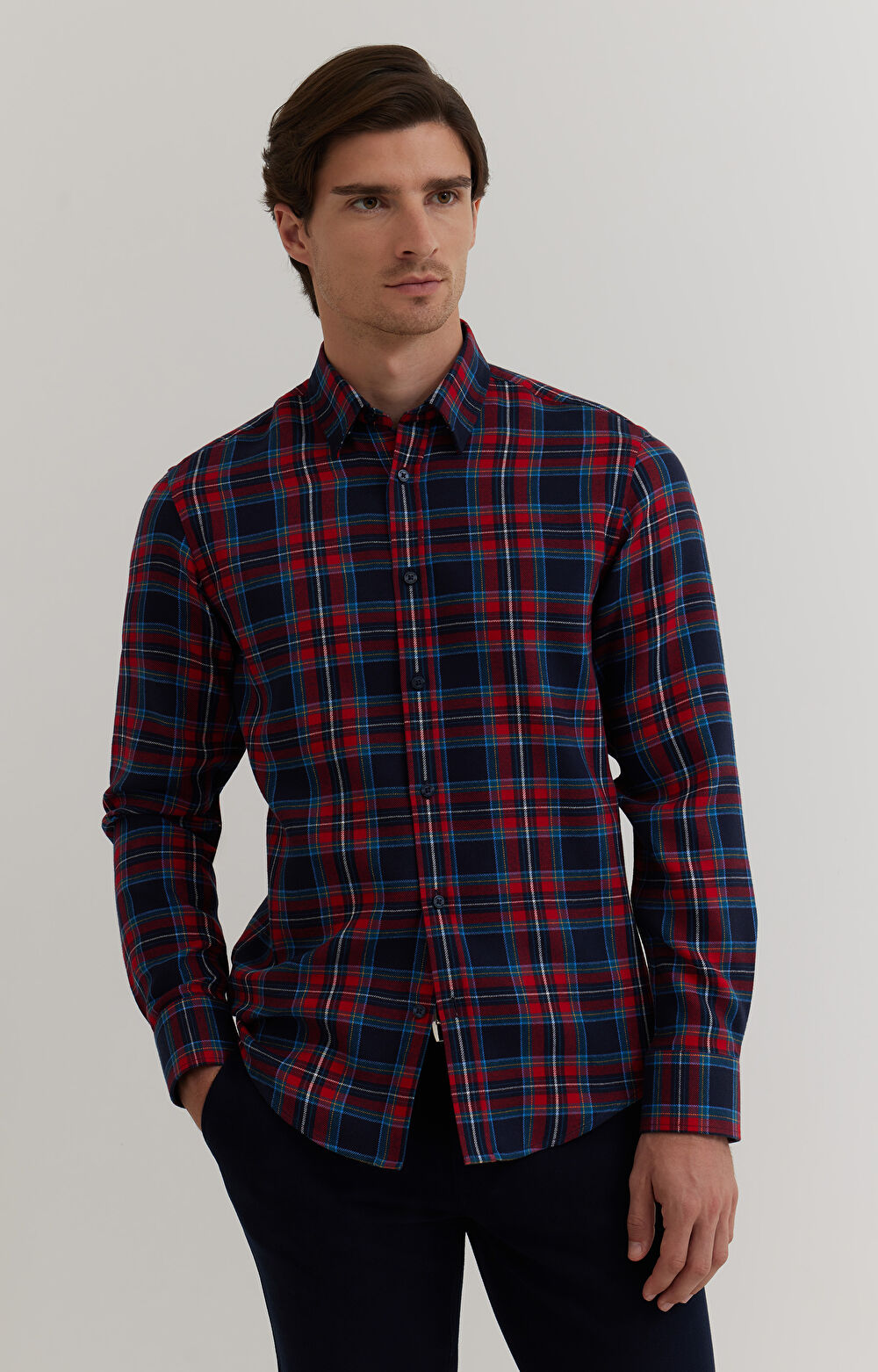 Flanelowa koszula w kratkę - 3