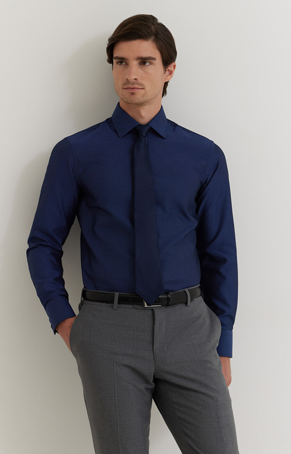 Koszula z drobnym wzorem - 7