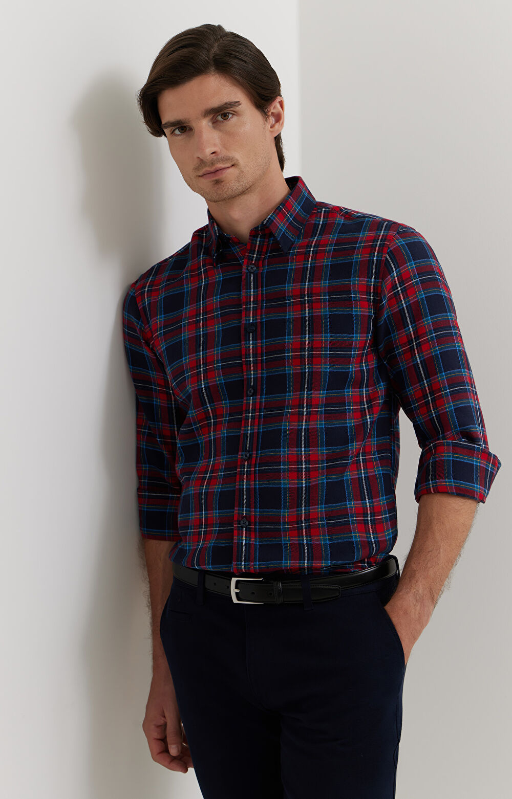 Flanelowa koszula w kratkę - 7