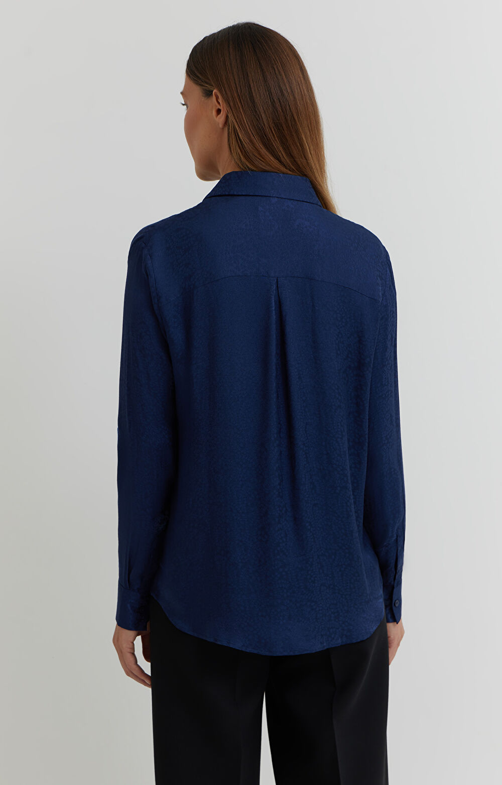 Koszula z żakardowej wiskozy - 4