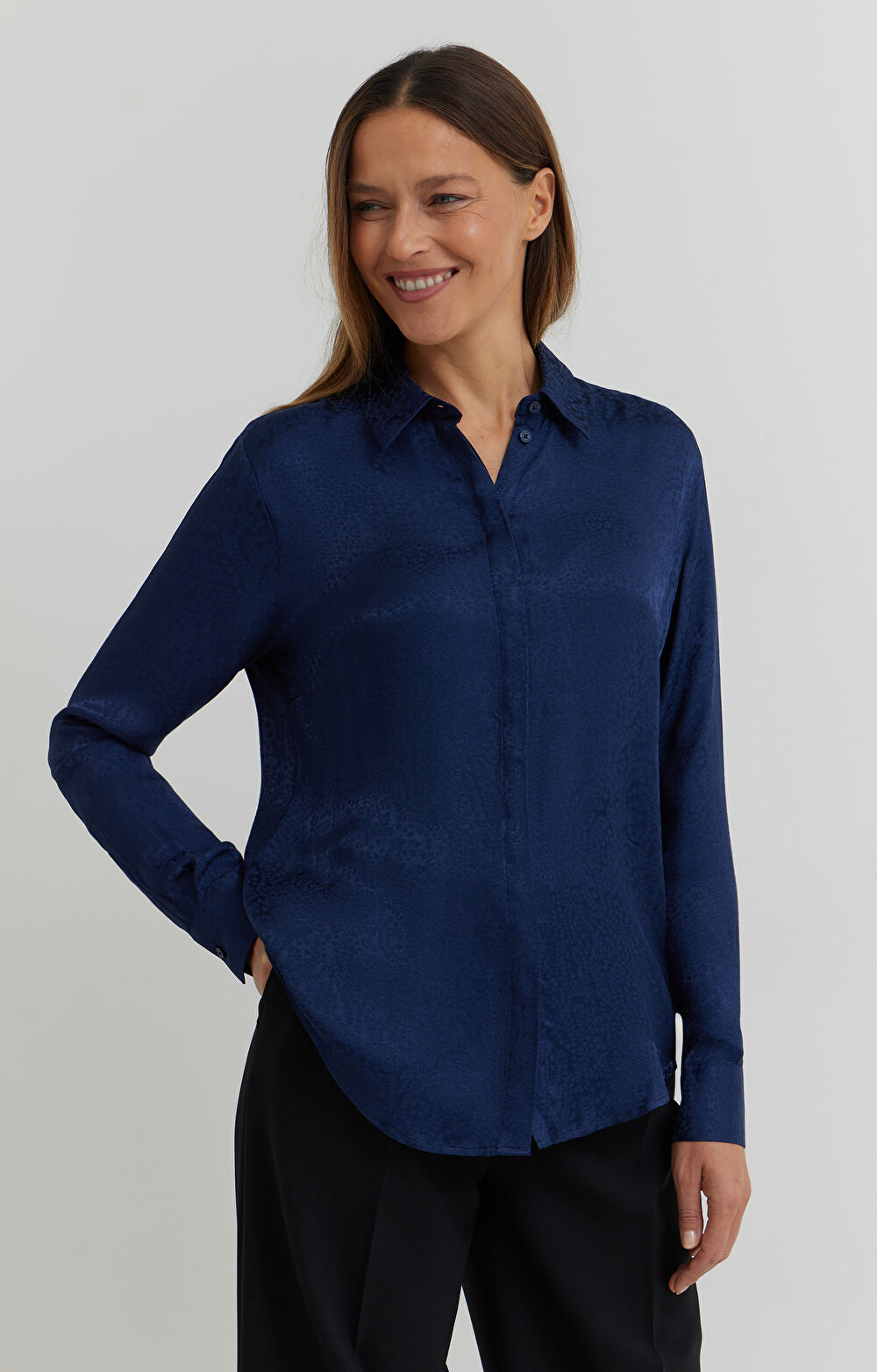 Koszula z żakardowej wiskozy - 3