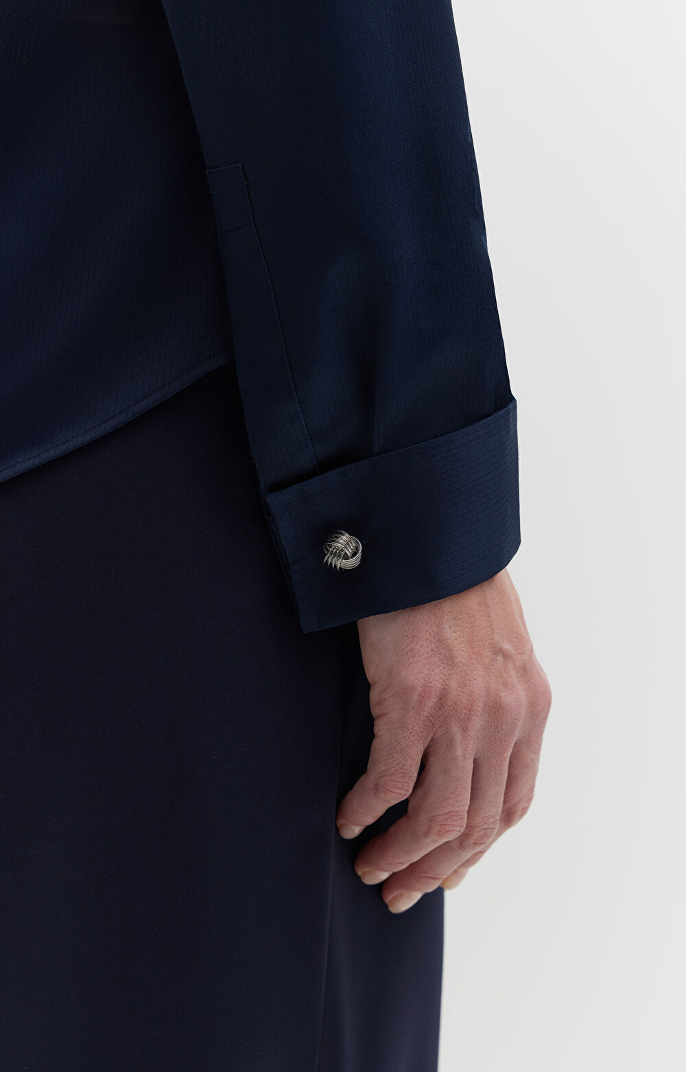 Koszula w prążki na spinki - 5