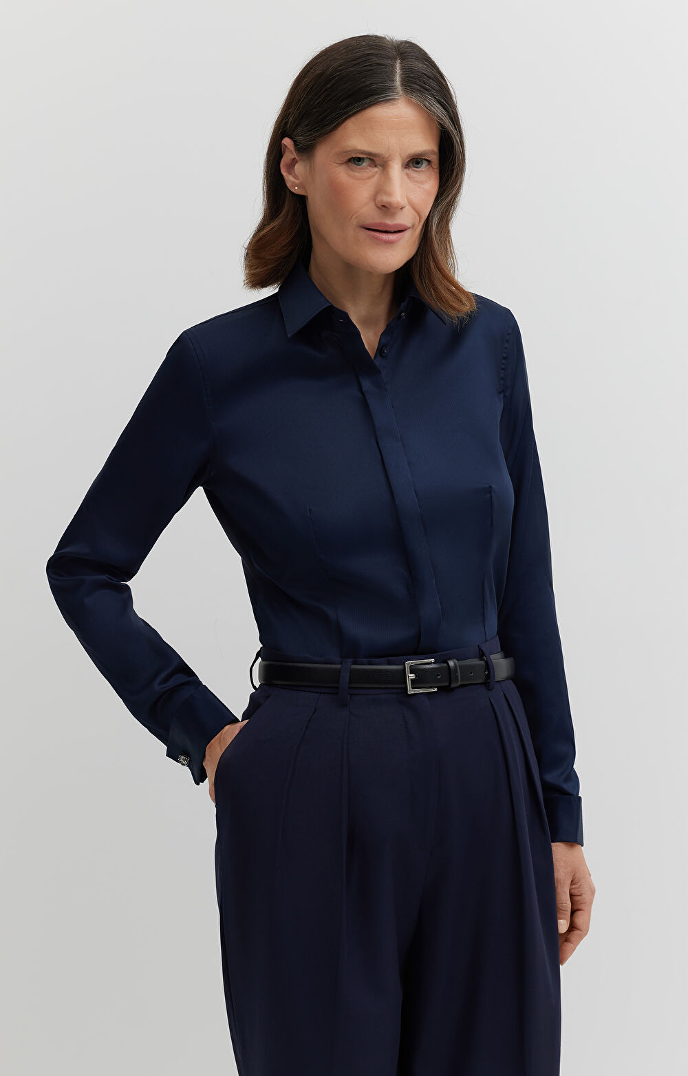 Koszula w prążki na spinki - 6