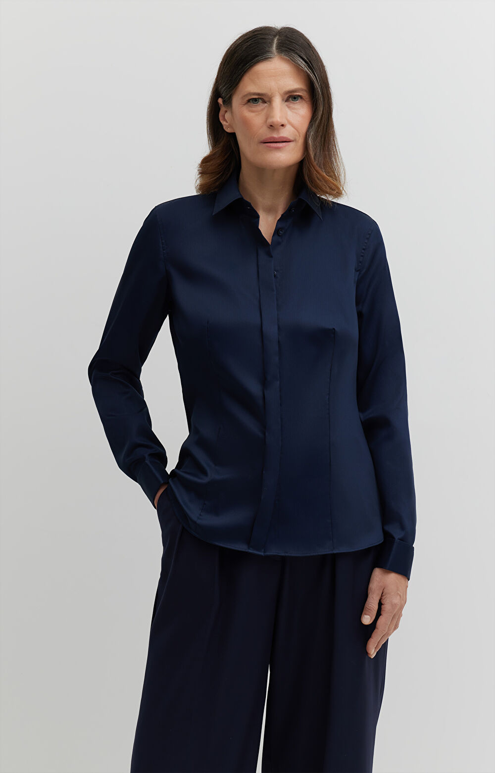 Koszula w prążki na spinki - 3