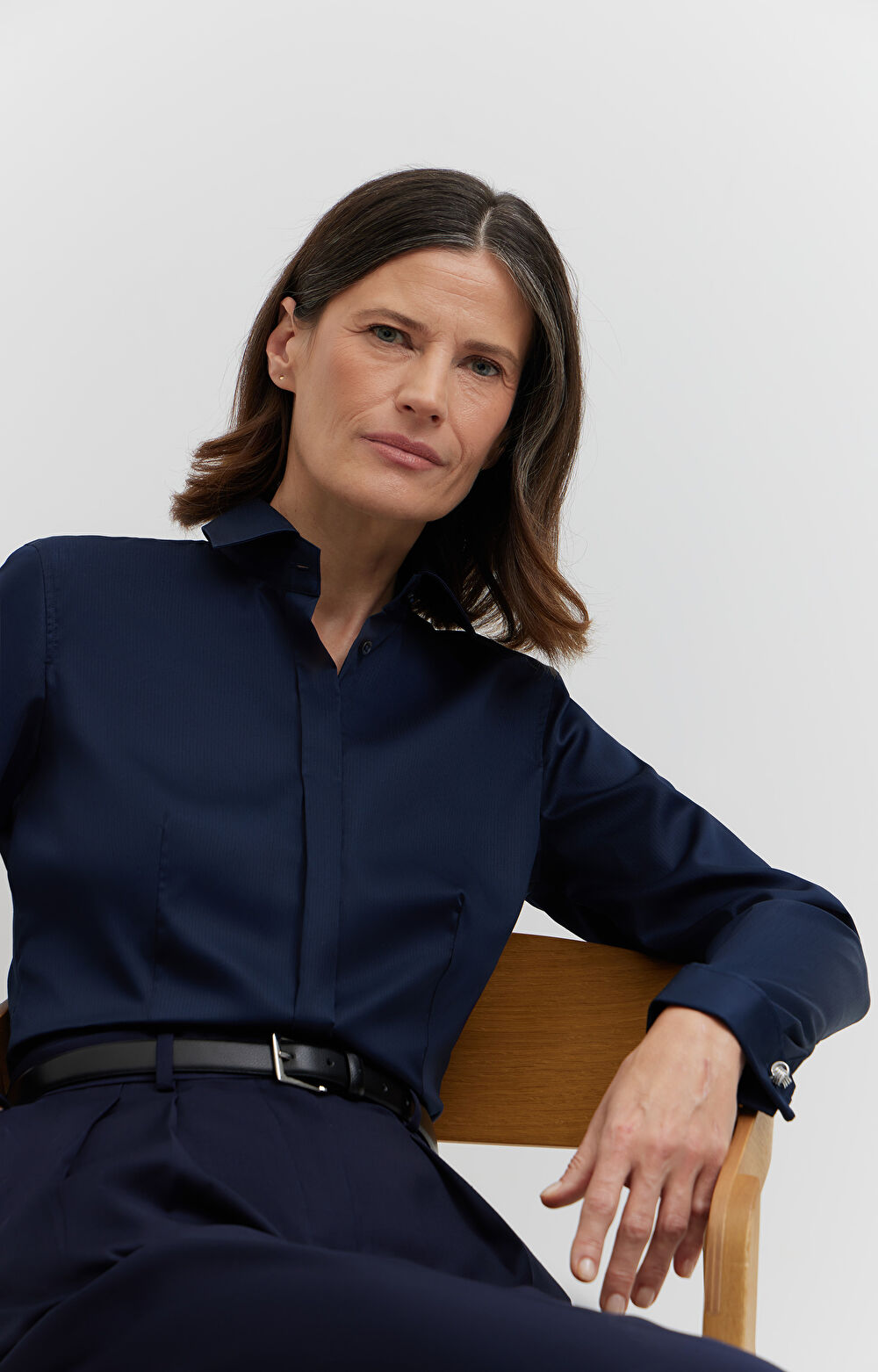 Koszula w prążki na spinki - 8