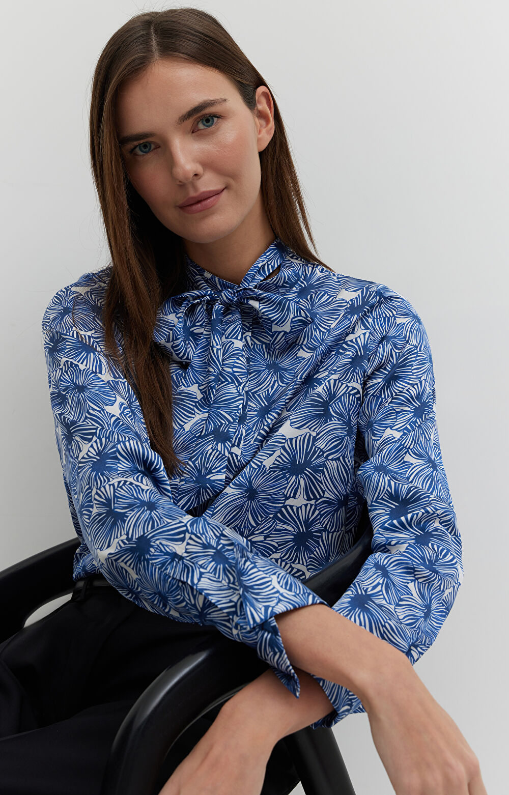 Koszula z wiskozy z wiązaniem - 8