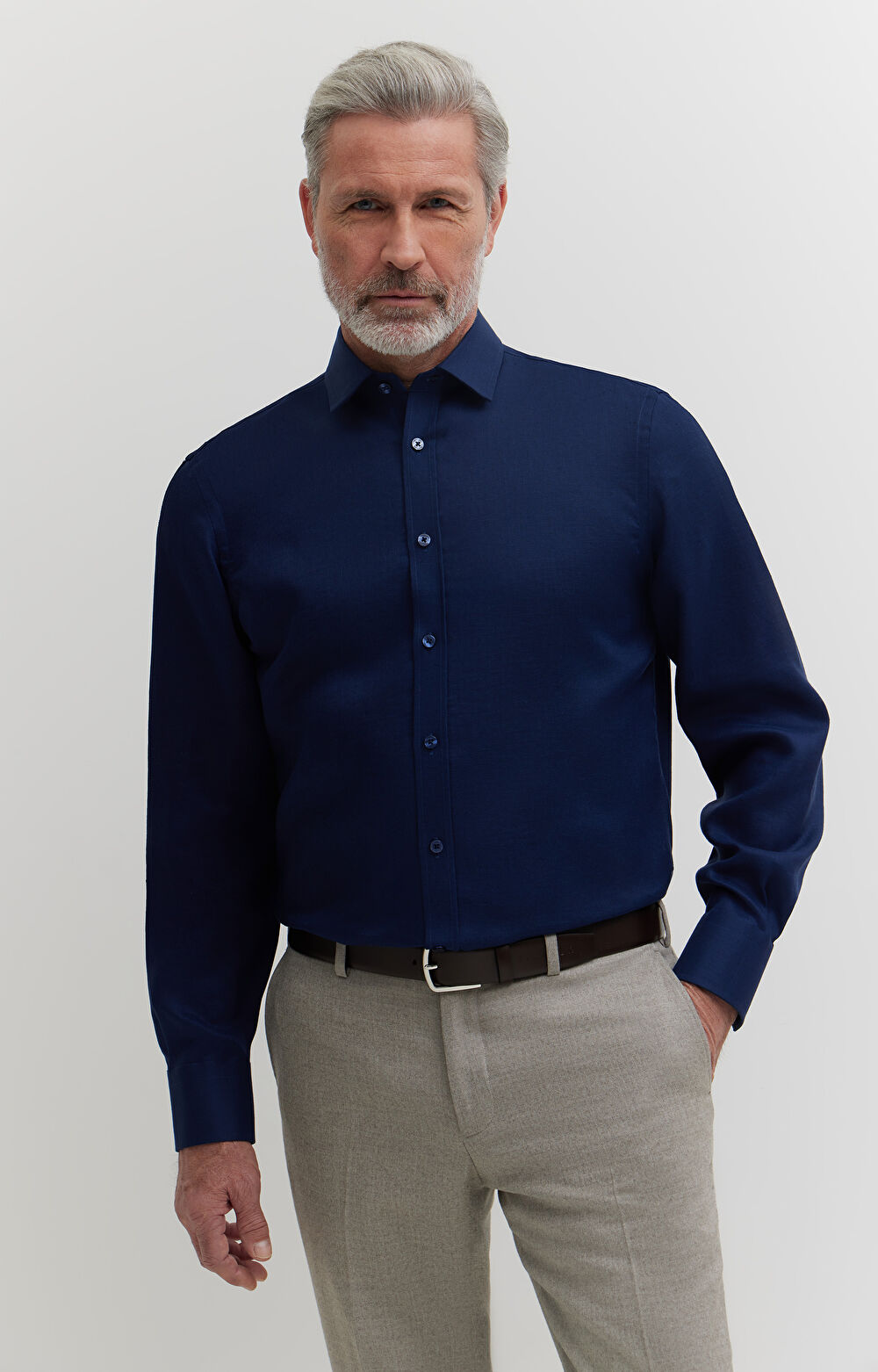 Lniana koszula formalna - 4