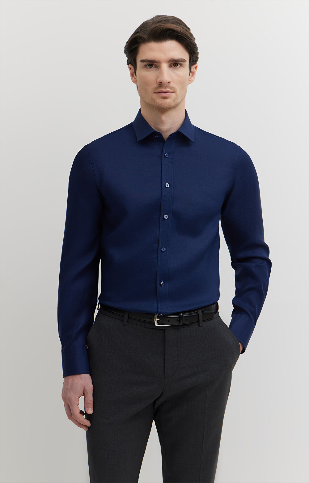 Lniana koszula formalna - 4