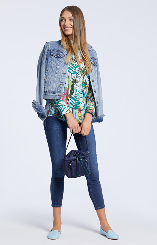 Granatowa torebka - 5