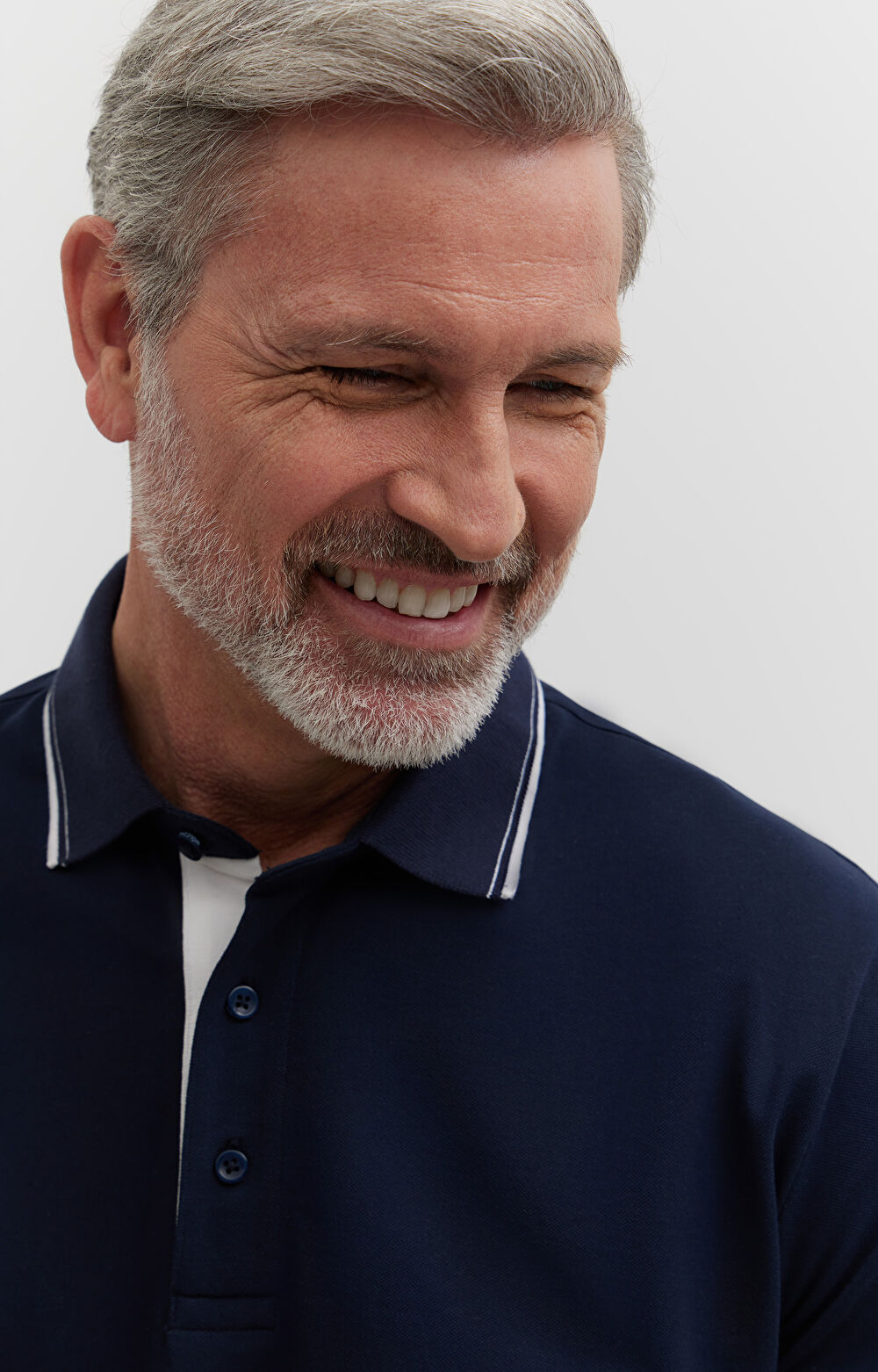 Polo z bawełny merceryzowanej z kontrastem - 4