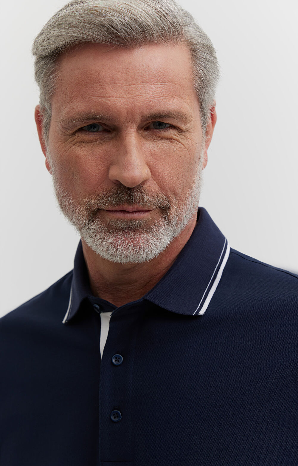 Polo z bawełny merceryzowanej z kontrastem - 5