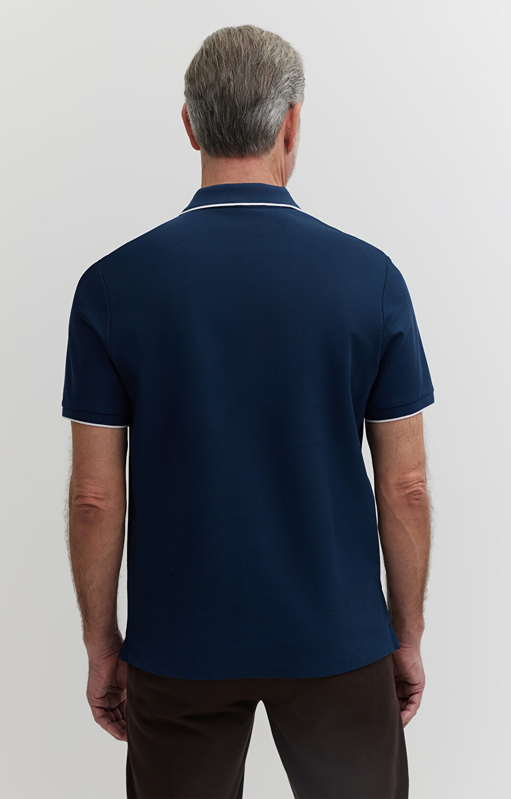 Polo z bawełny podwójnie merceryzowanej z kontrastem - 3
