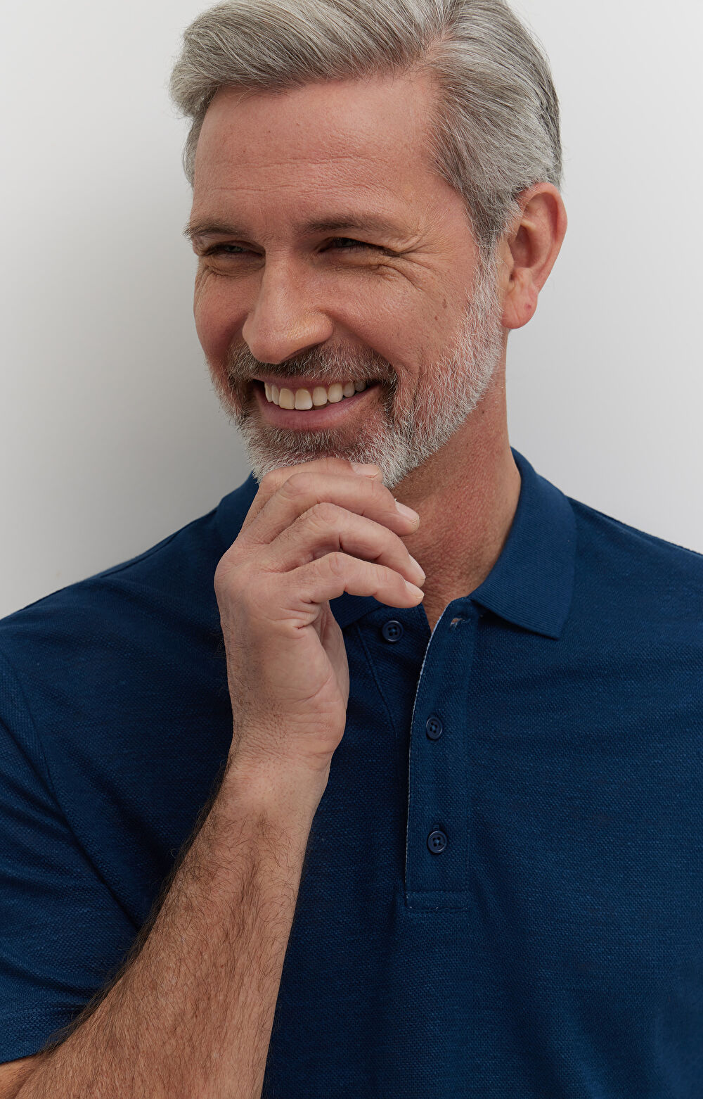 Polo ze strukturalnego lnu - 4