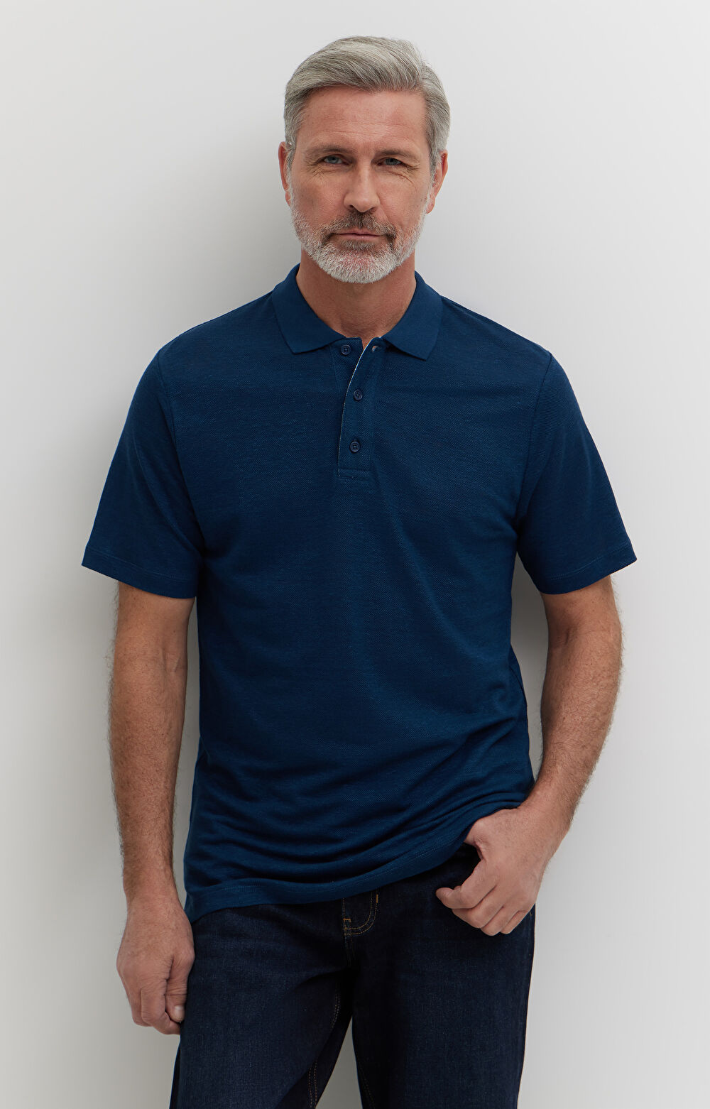 Polo ze strukturalnego lnu