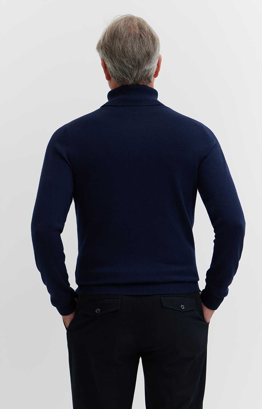 Golf z dodatkiem wełny merino i kaszmiru - 4