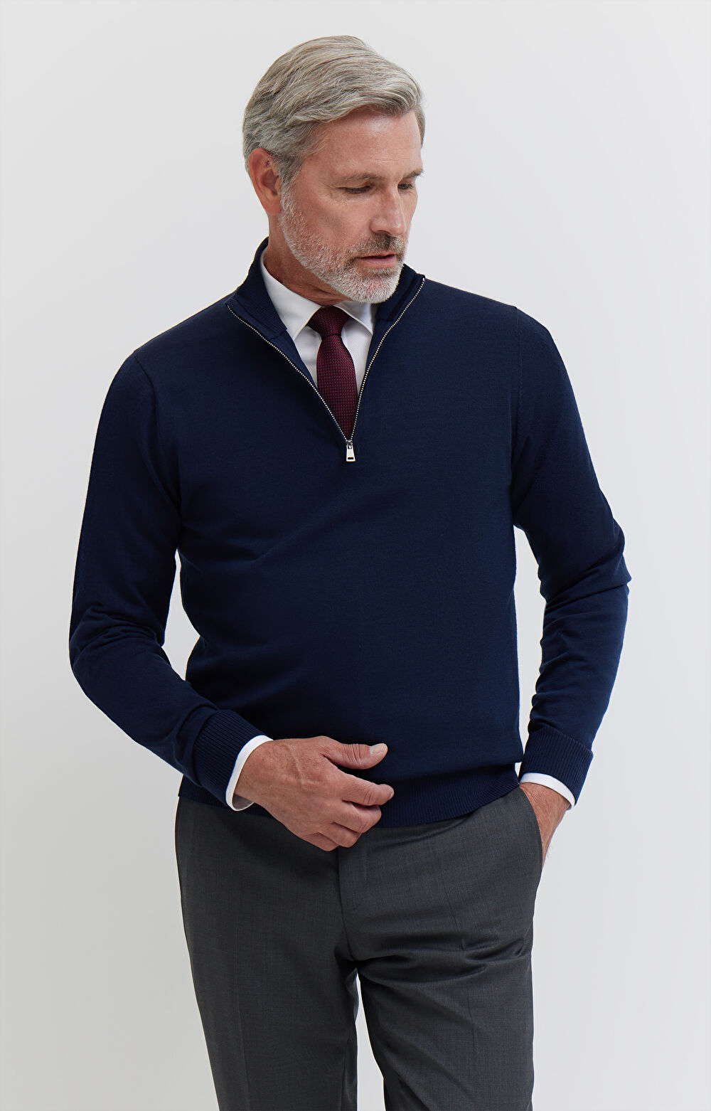 Sweter z golfem