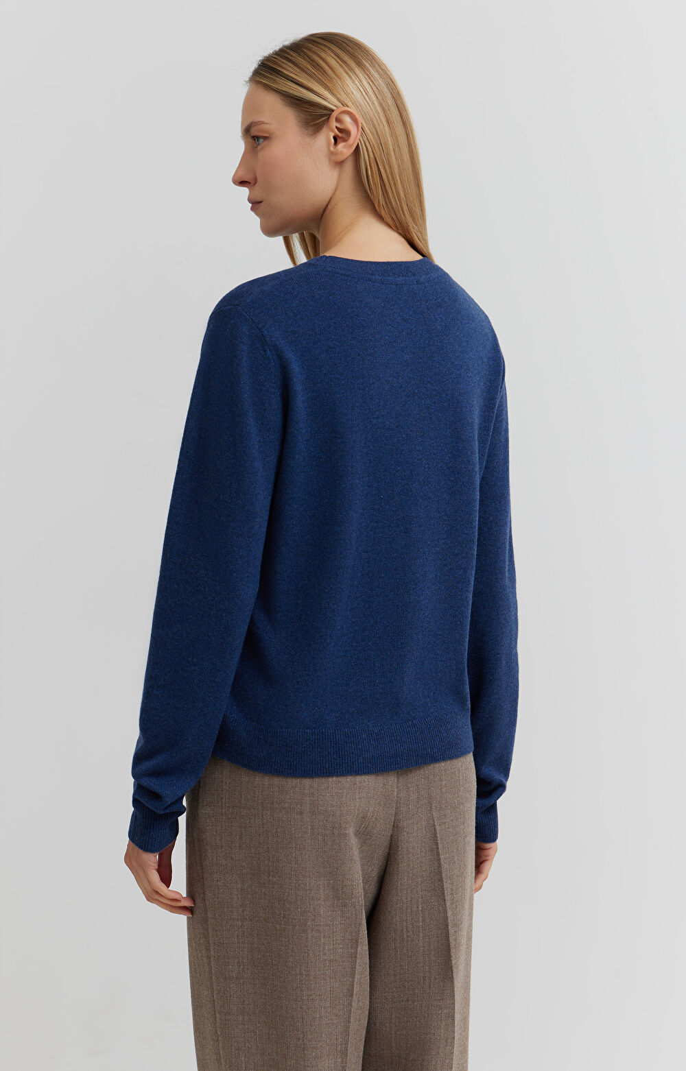 Sweter z dodatkiem wełny merino i kaszmiru - 4