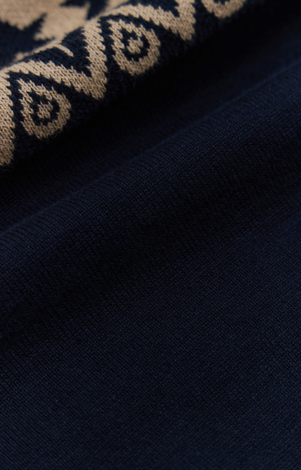 Sweter z bawełny z geometrycznym nadrukiem - 8