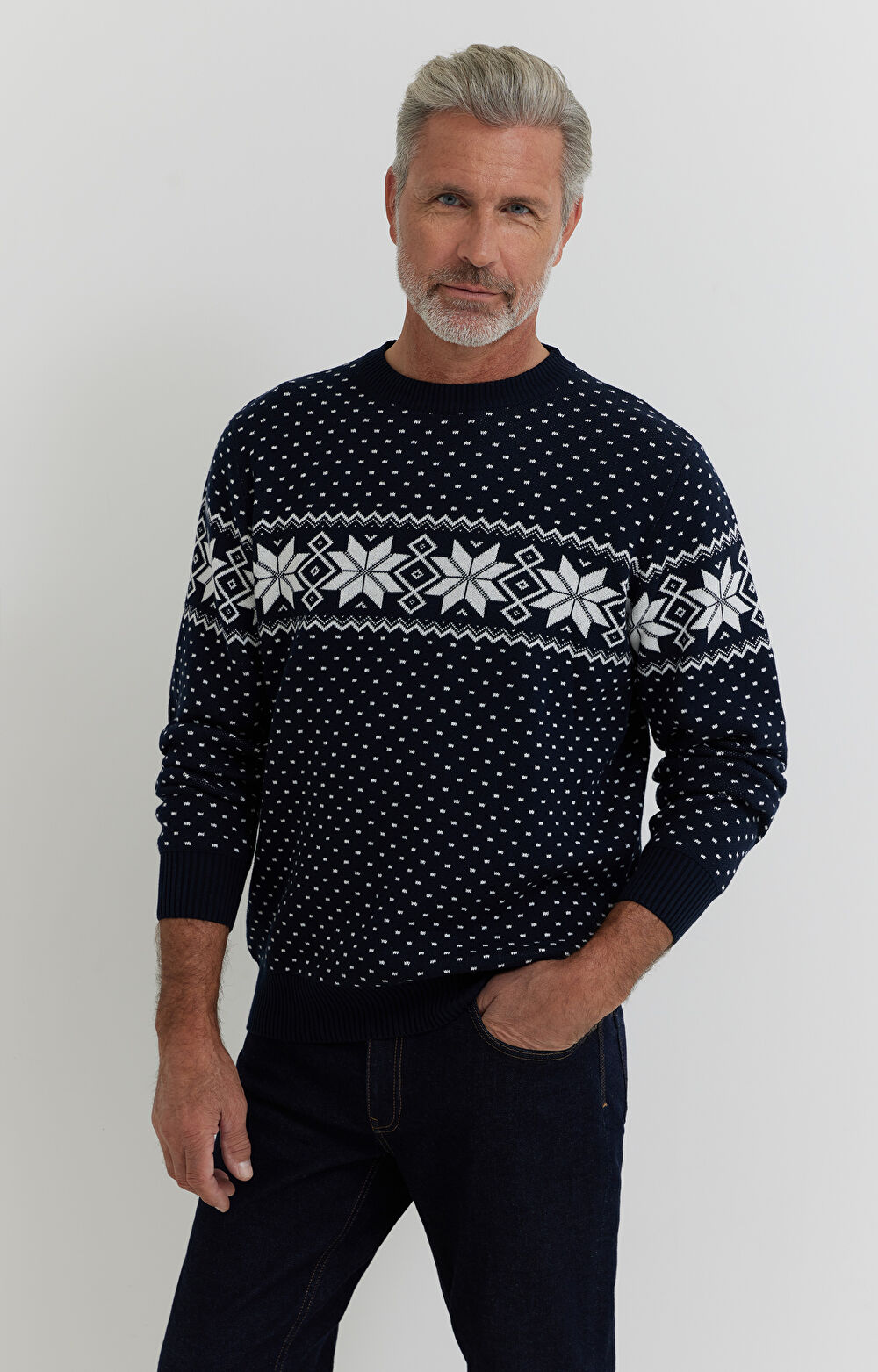 Świąteczny sweter z bawełny - 9