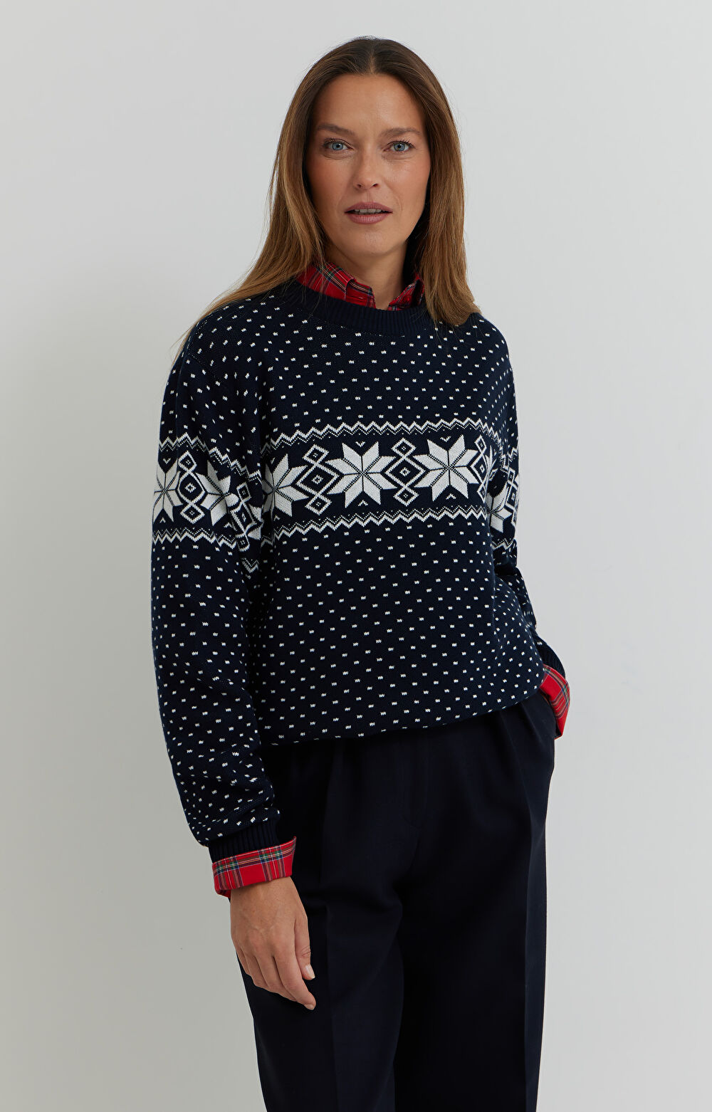 Świąteczny sweter z bawełny - 4