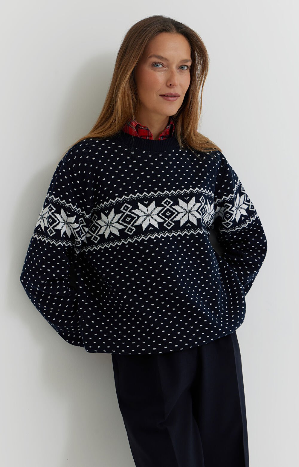 Świąteczny sweter z bawełny - 6