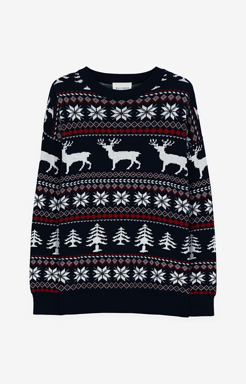 Sweter z bawełny z nadrukiem - 3