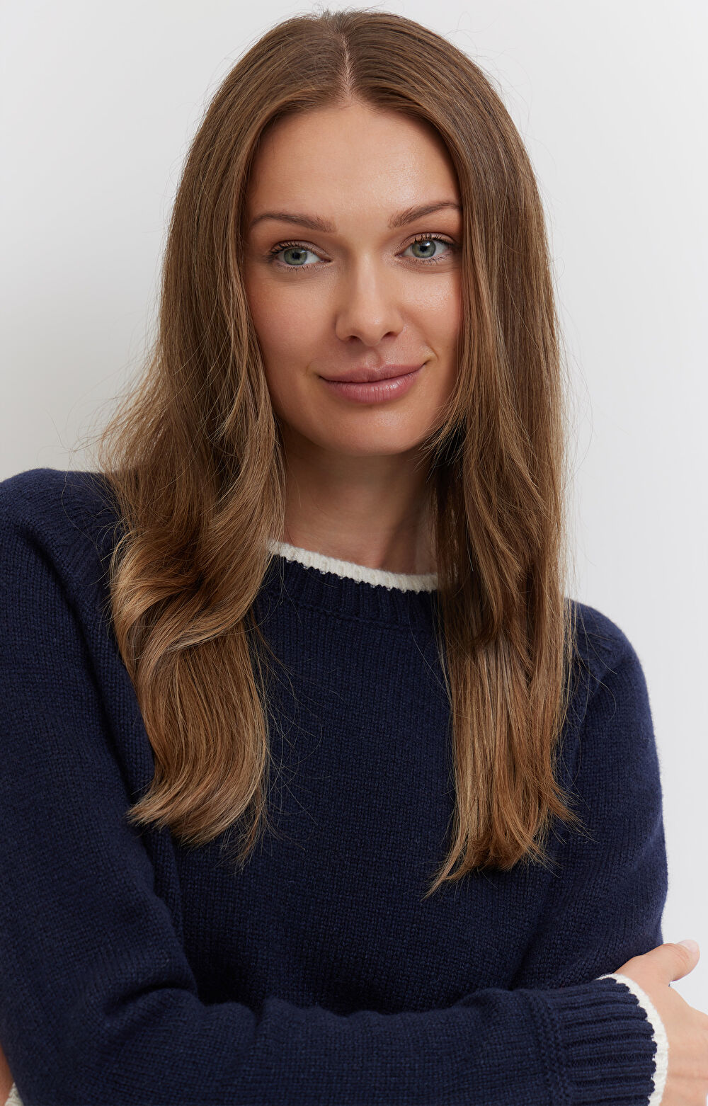 Melanżowy sweter z wełny - 3