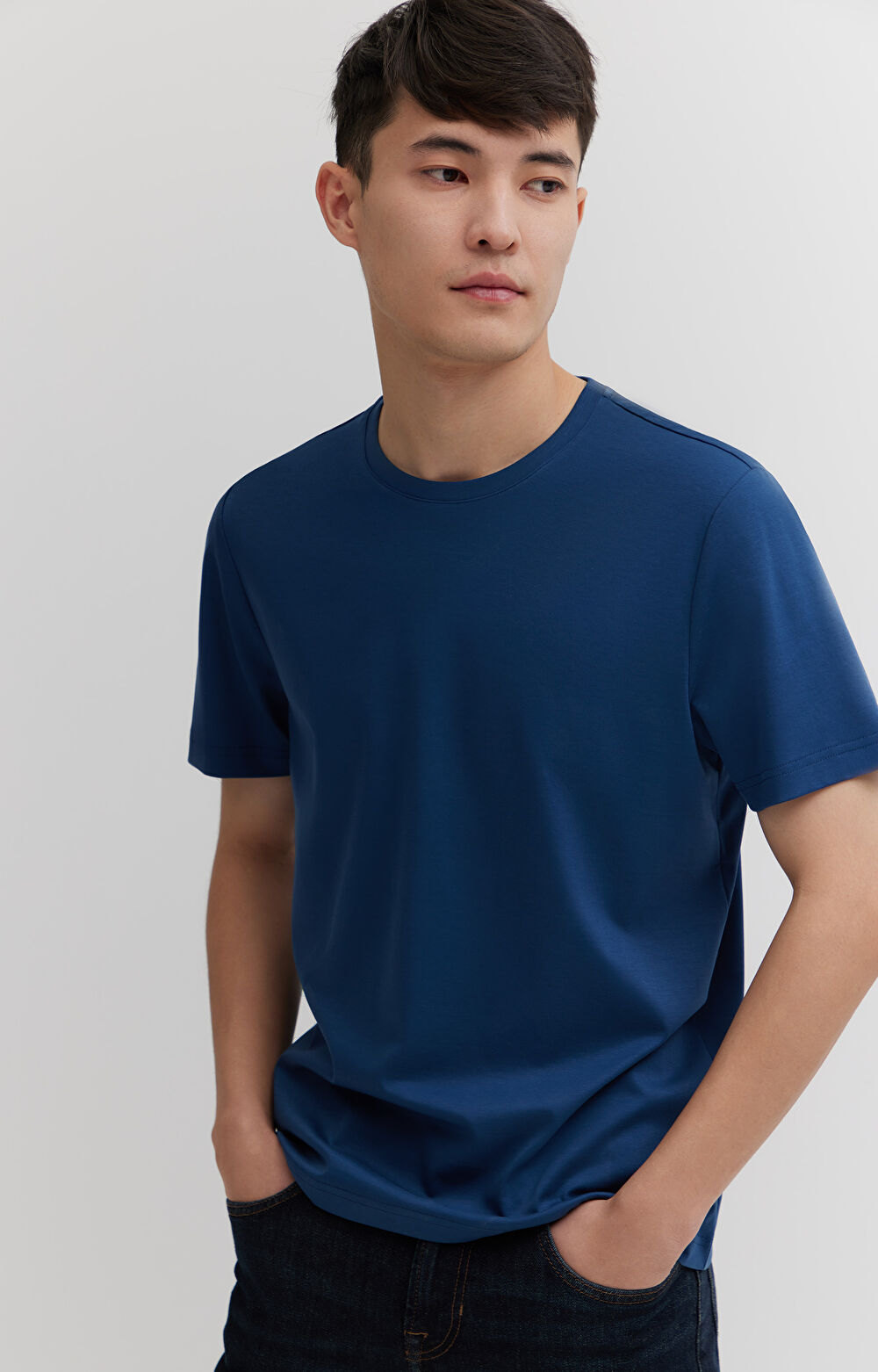 T-shirt z bawełny podwójnie merceryzowanej - 4