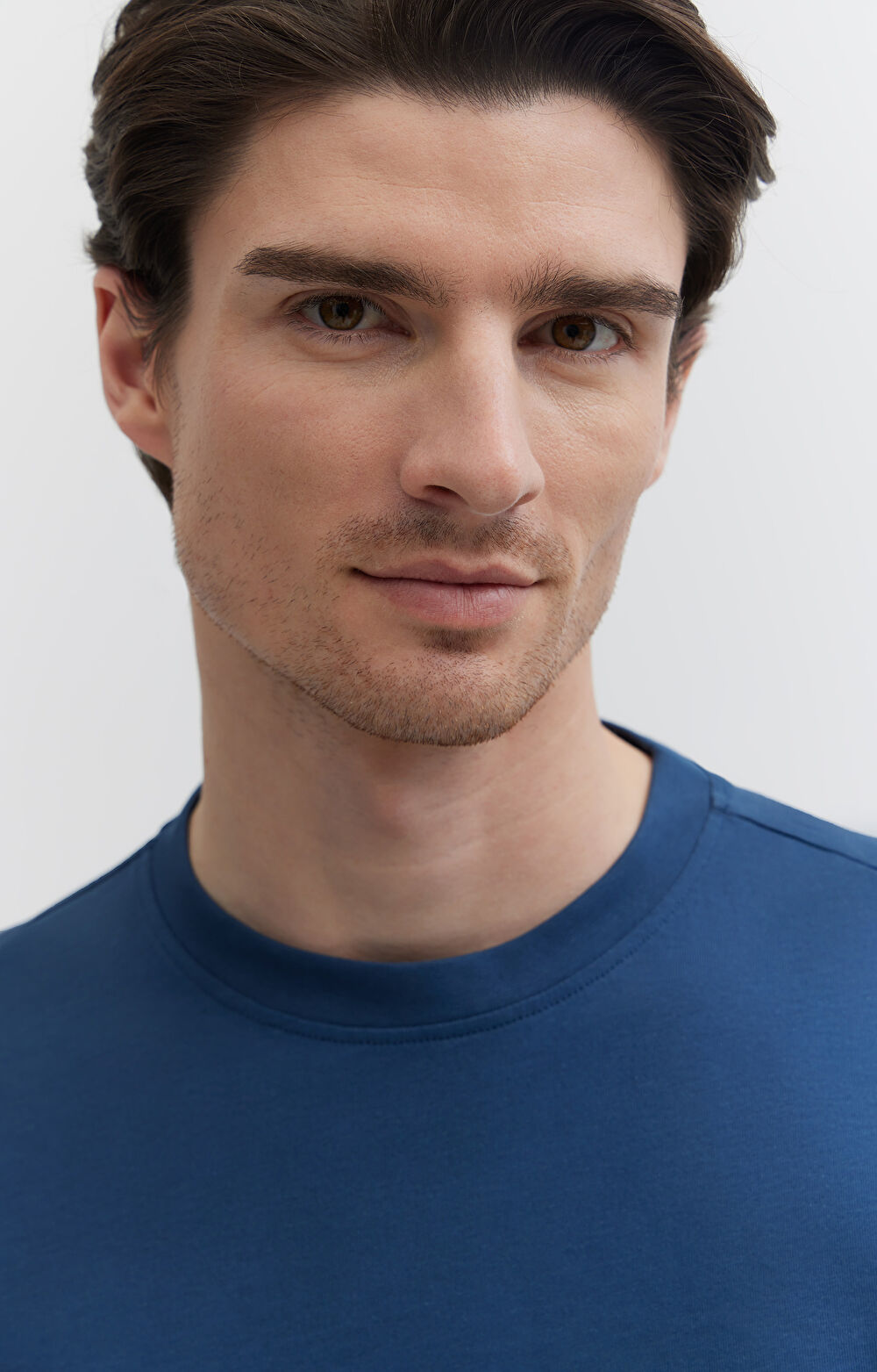 Gładki t-shirt z bawełny organicznej - 6