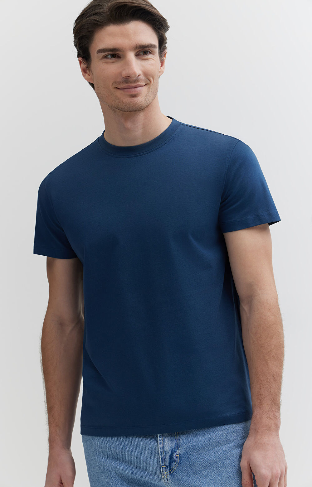 Gładki t-shirt z bawełny organicznej