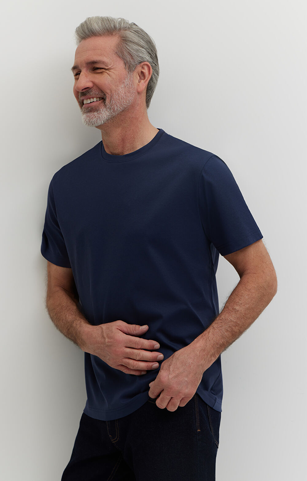 T-shirt z bawełny merceryzowanej - 4