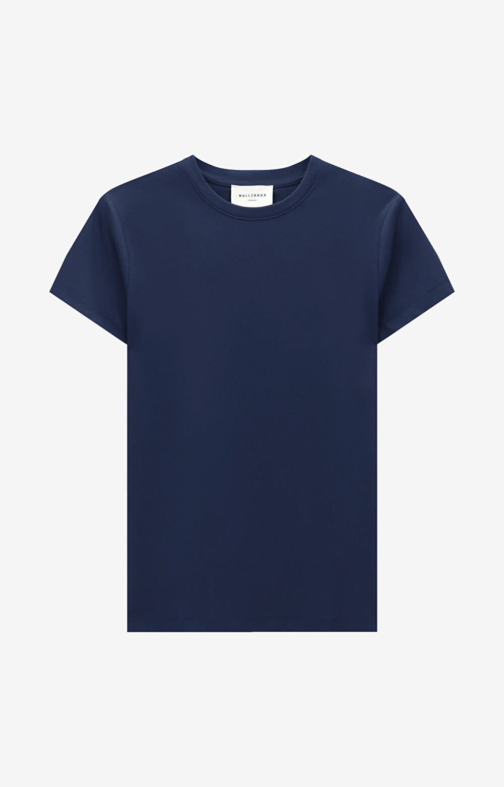 T-shirt slim z bawełny merceryzowanej - 2