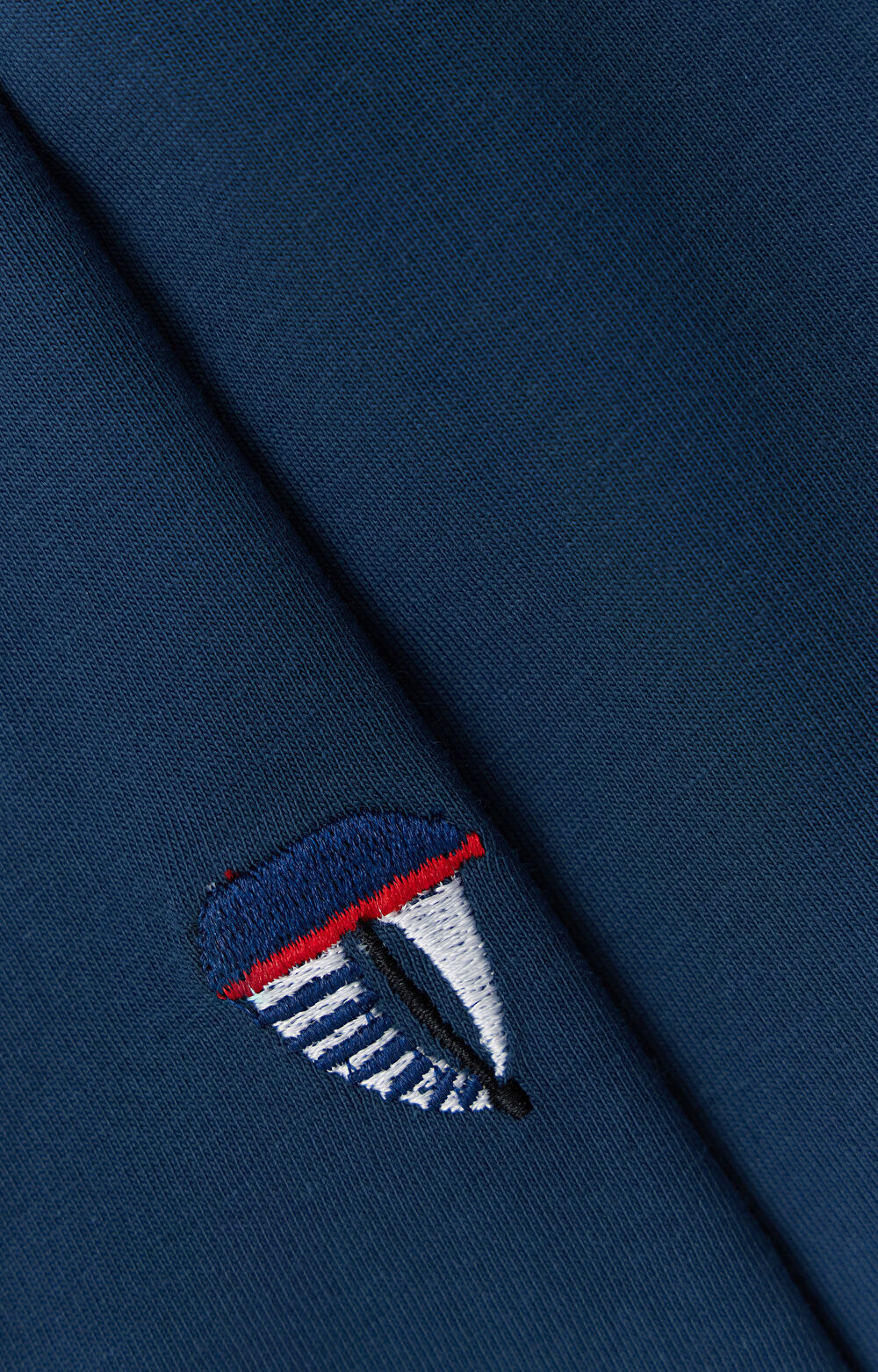 T-shirt z bawełny merceryzowanej z haftem - 7