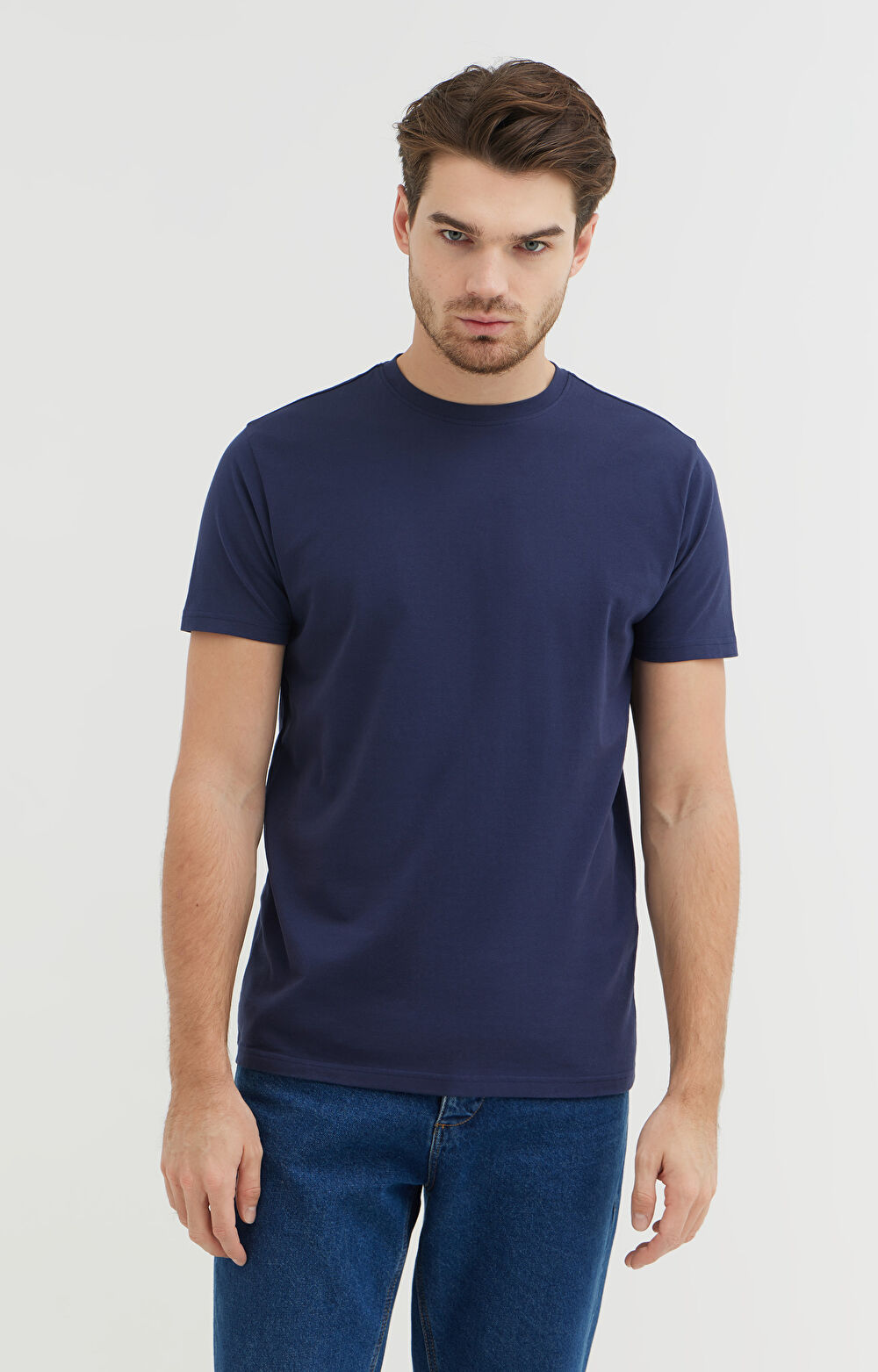 T-shirt z bawełny merceryzowanej - 4