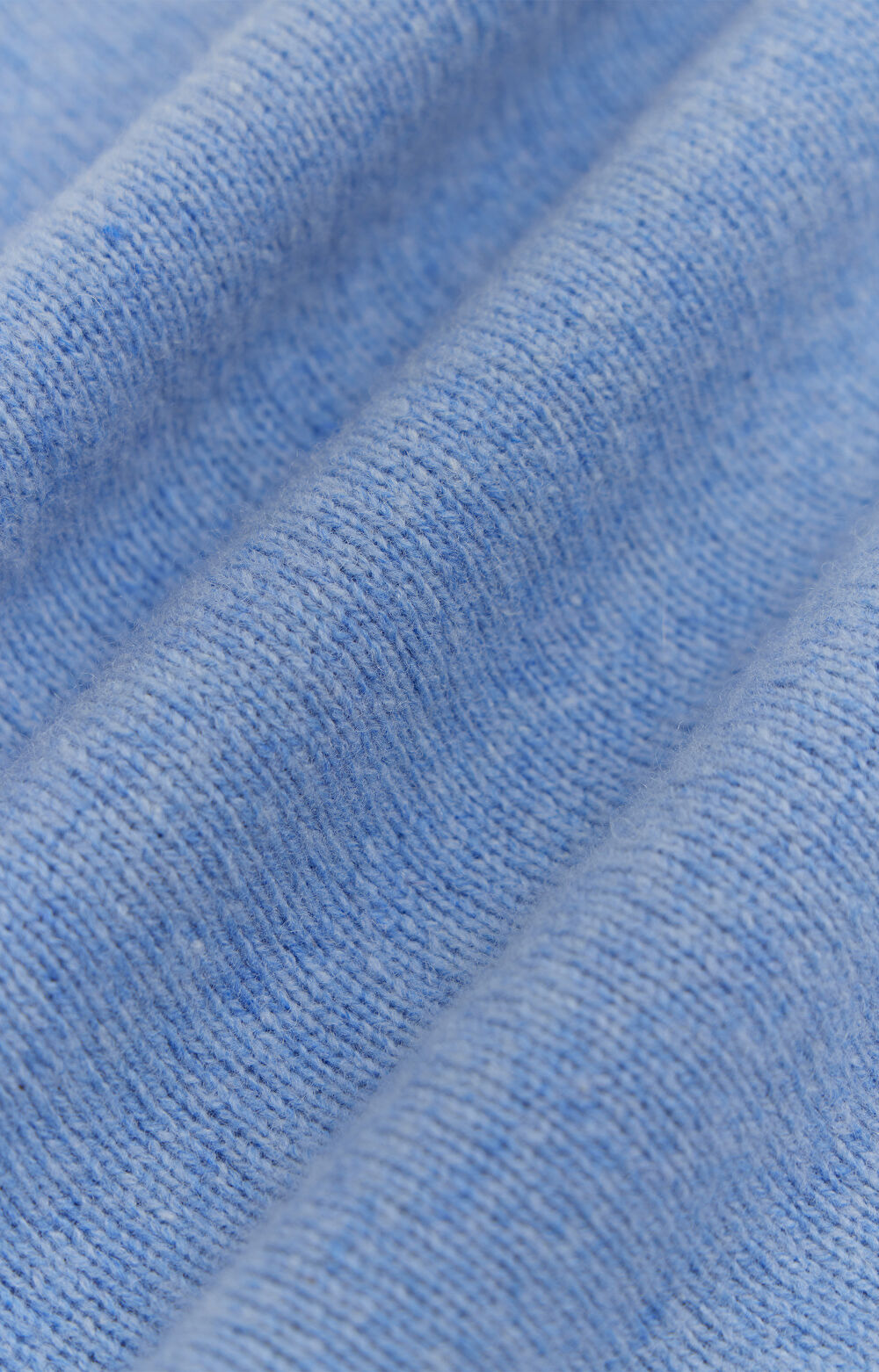 Melanżowy sweter v-neck z wełny - 7