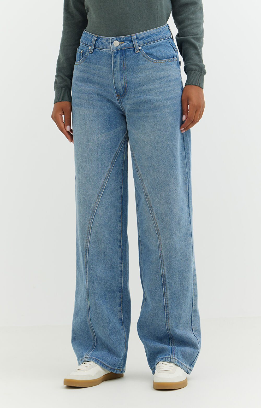 Szerokie jeansy