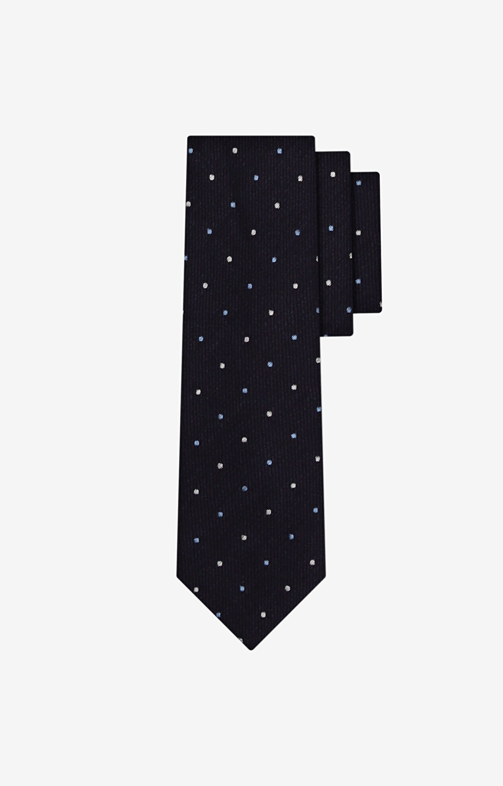 Jedwabny krawat z lnem