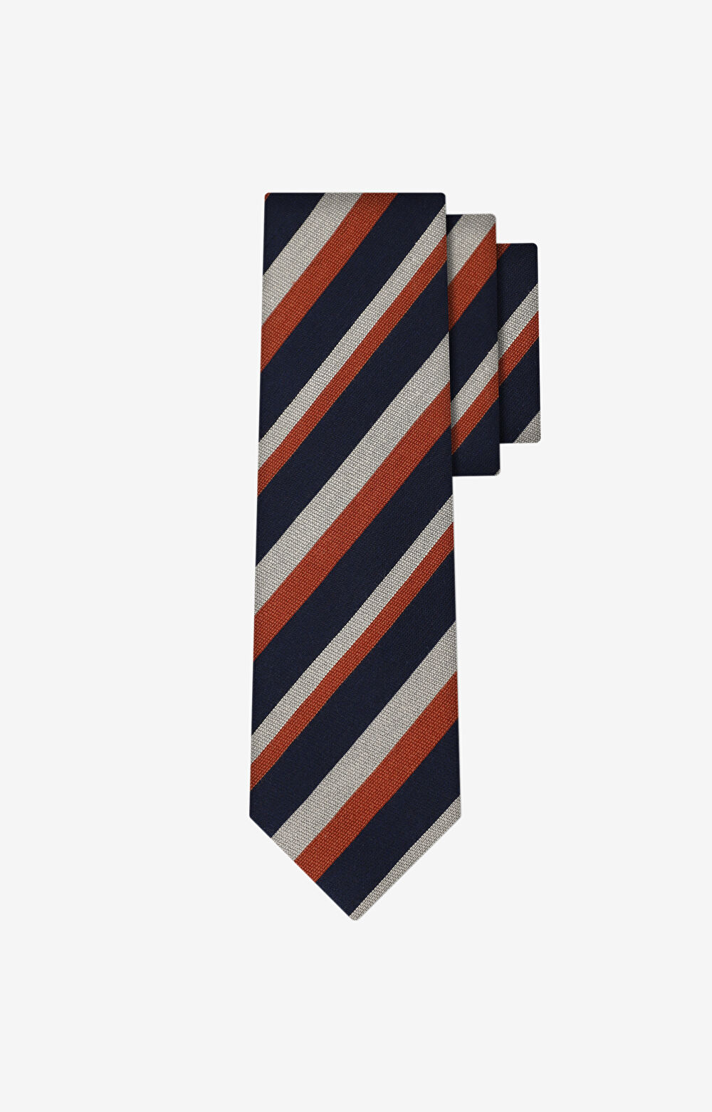 Jedwabny krawat z dodatkiem lnu