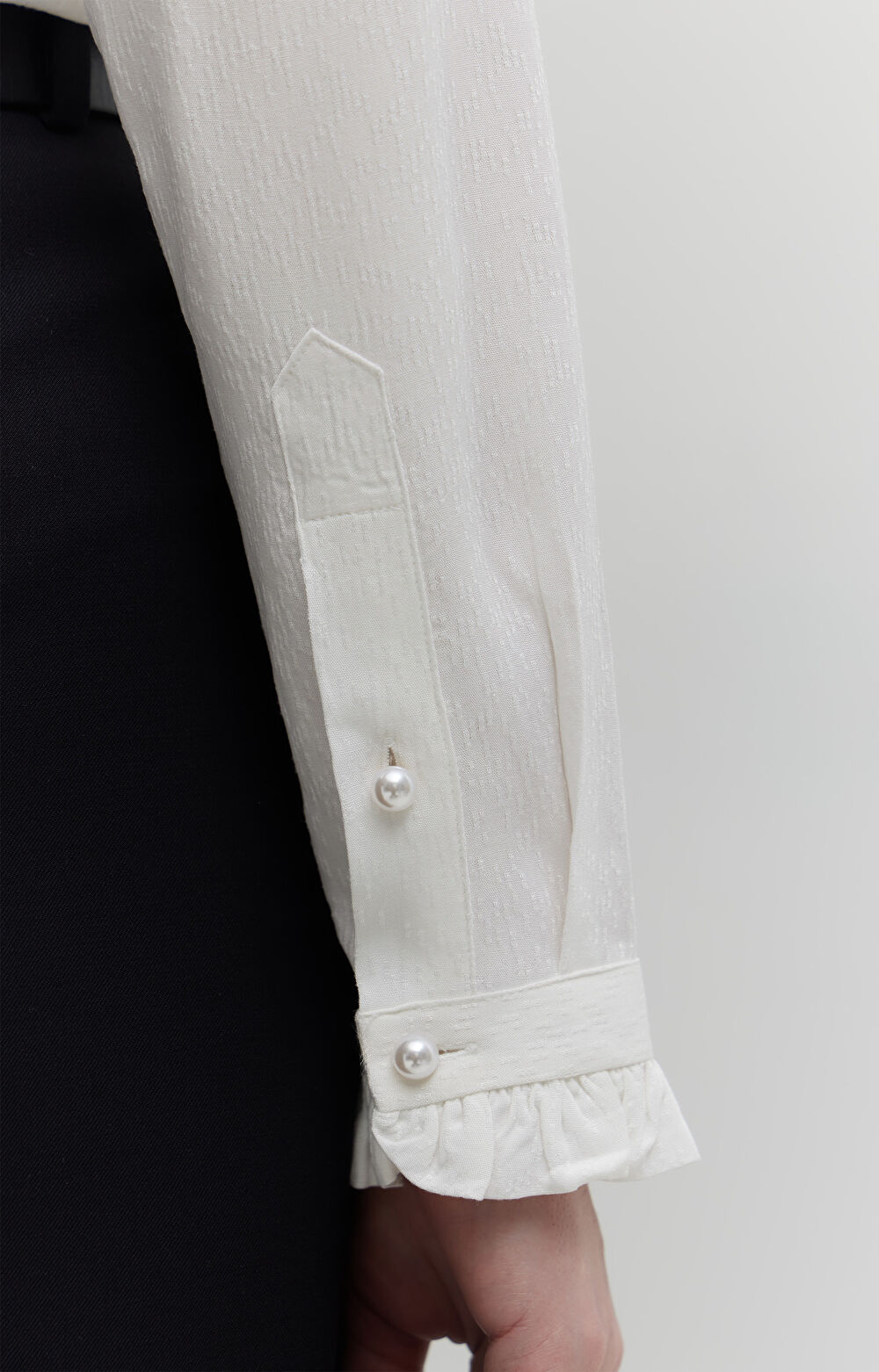 Koszula z wiskozy z fakturą - 5