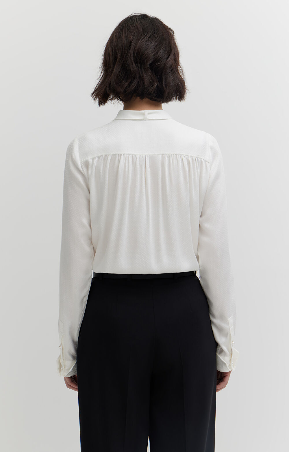 Koszula z wiskozy z wiązaniem - 4