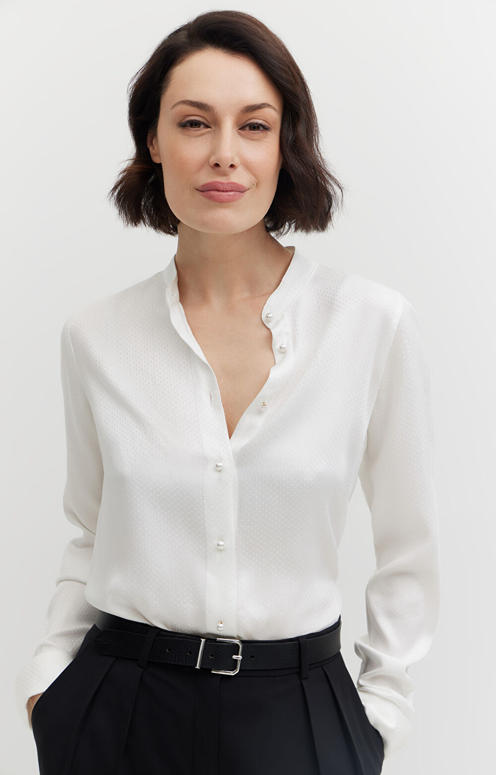 Koszula z wiskozy z wiązaniem - 8