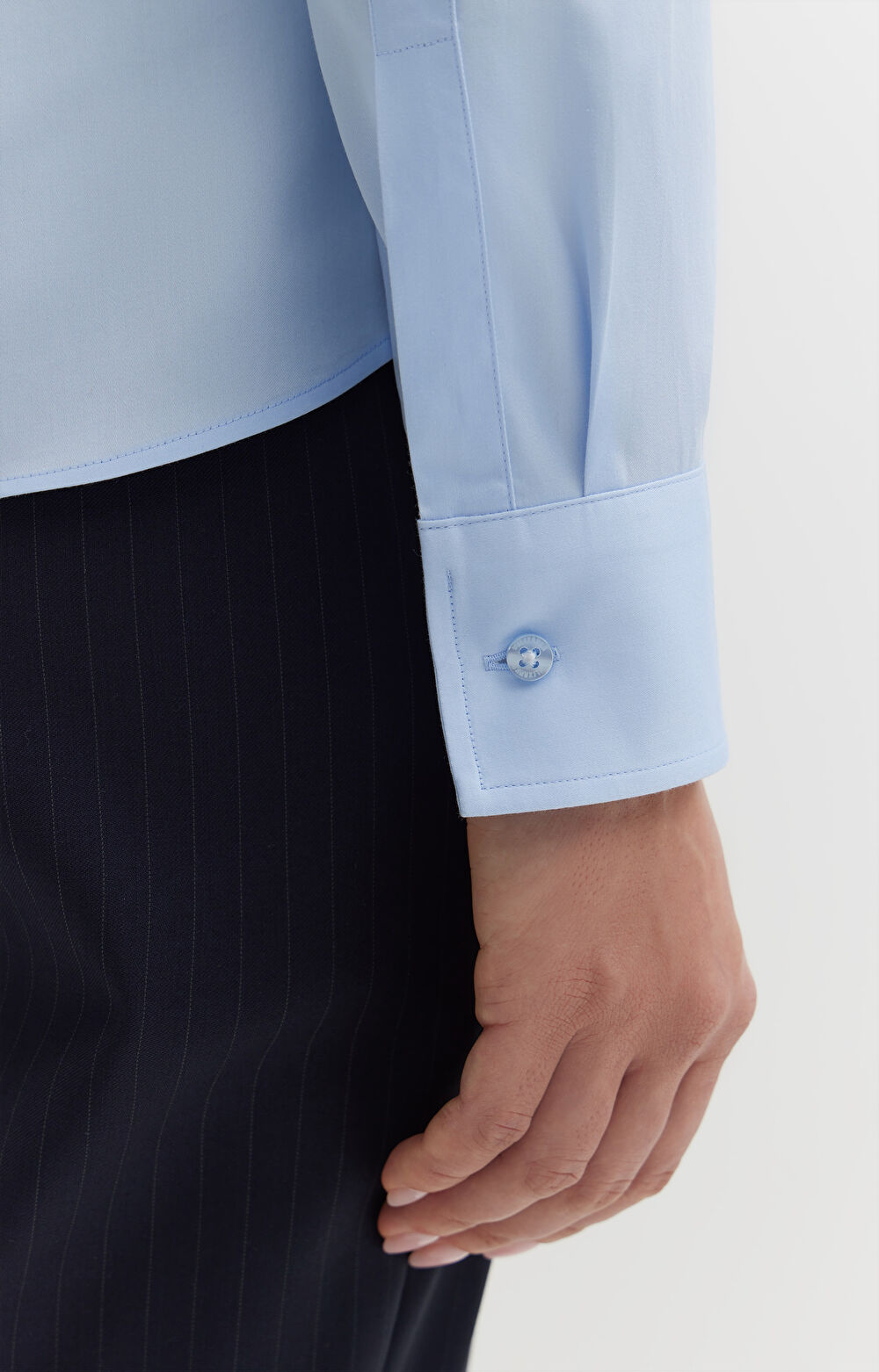 Koszula z satynowej bawełny - 5