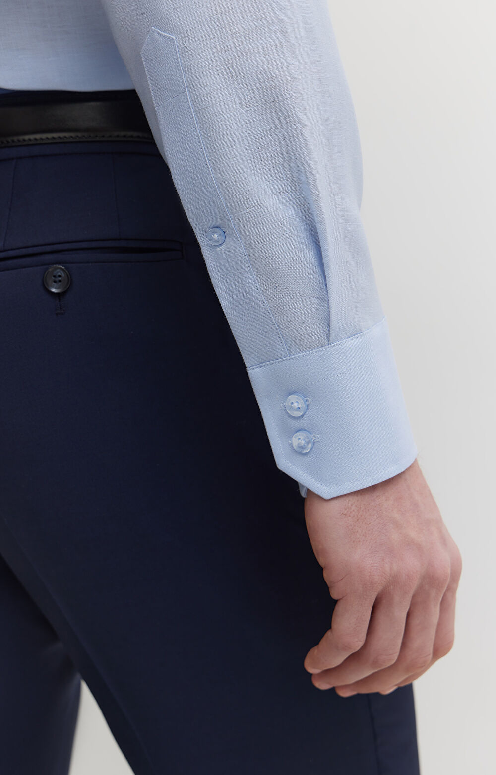 Lniana koszula formalna - 5