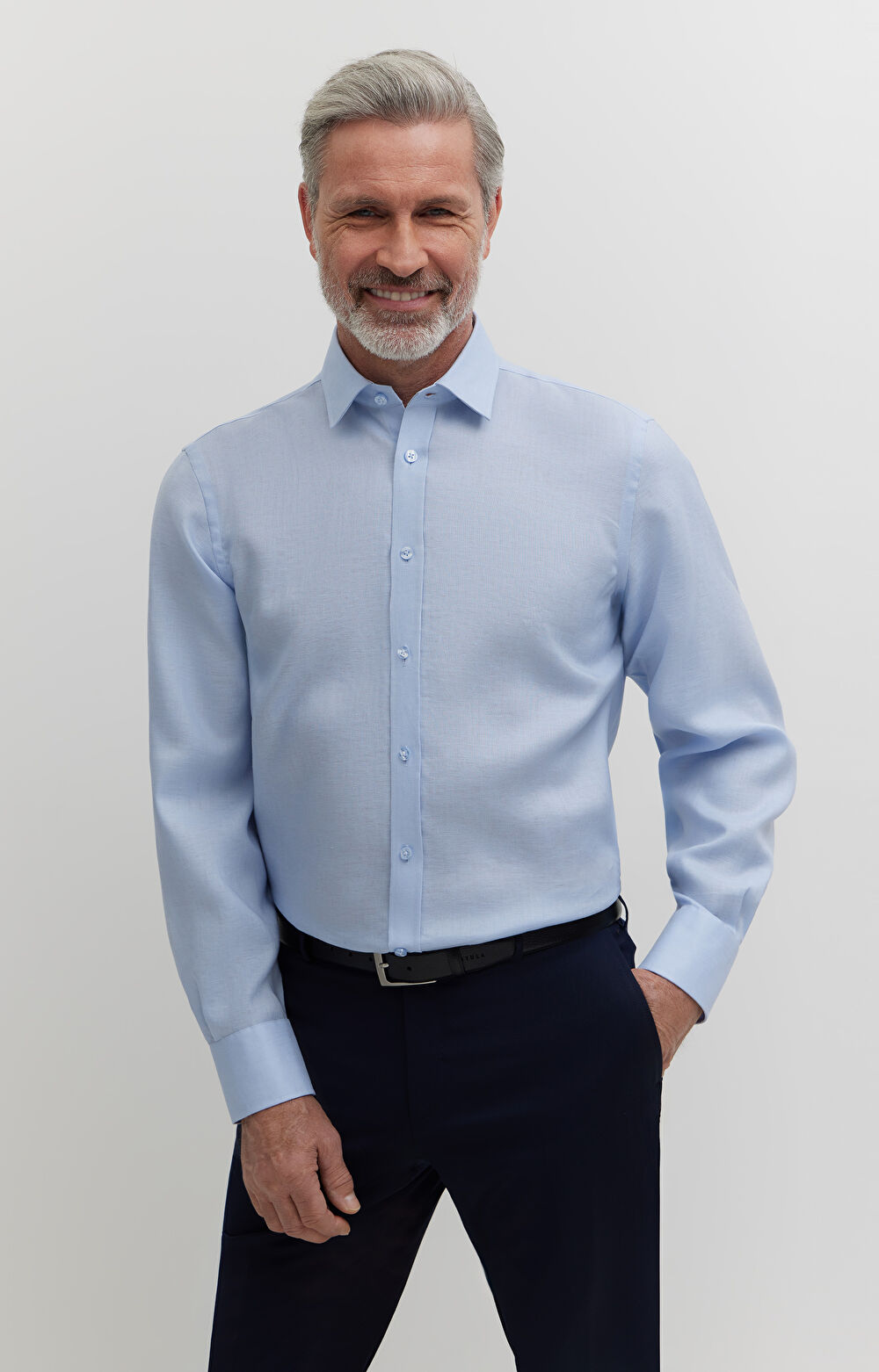 Lniana koszula formalna - 4