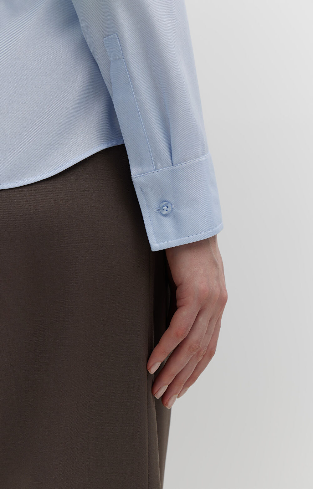 Koszula z diagonalnej bawełny - 4