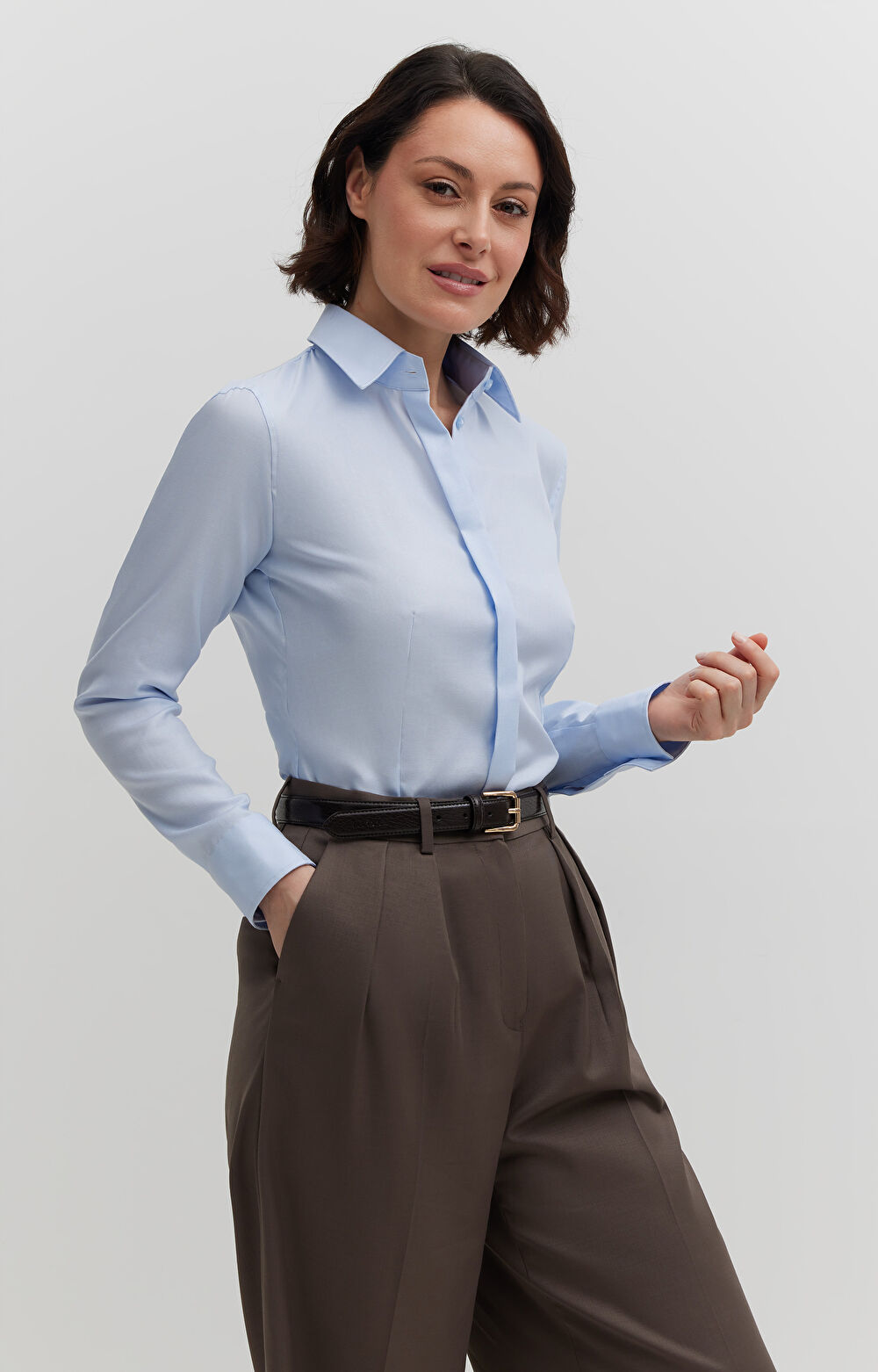 Koszula z diagonalnej bawełny - 5