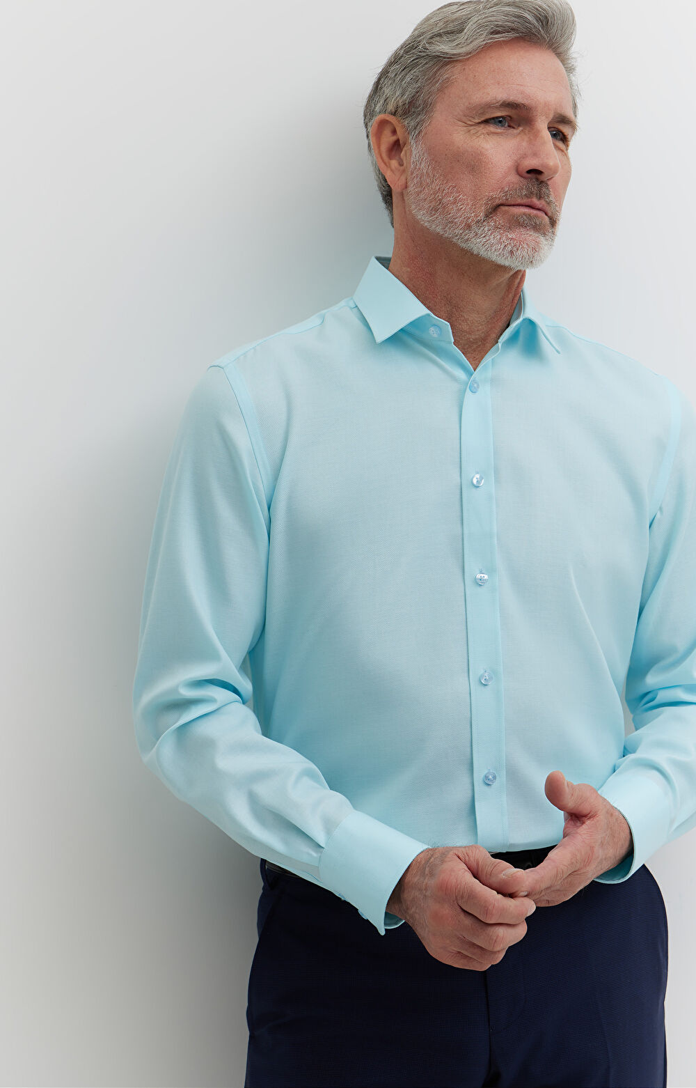 Koszula w diagonalny wzór - 7