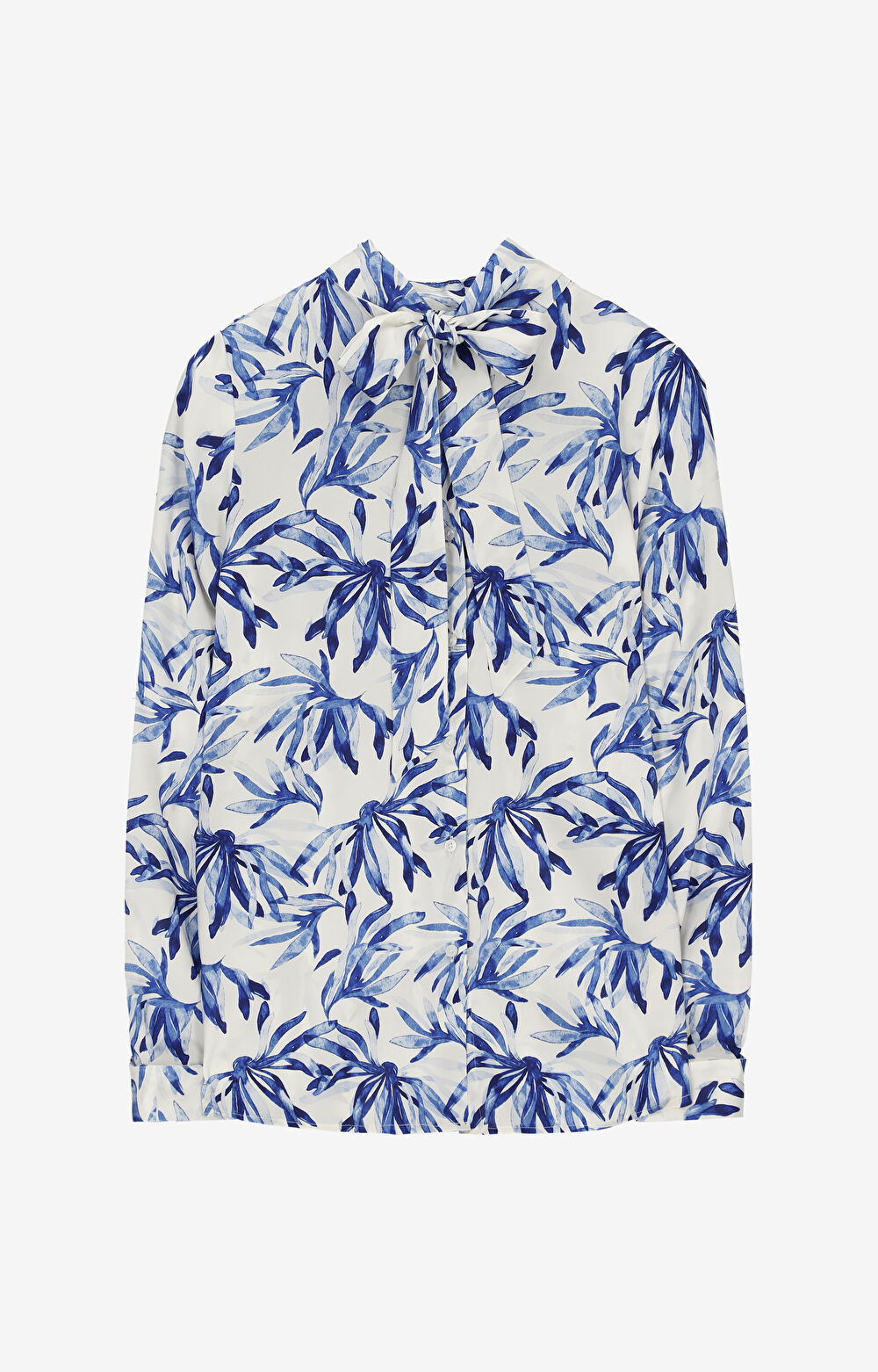 Koszula z jedwabiu w kwiaty - 2