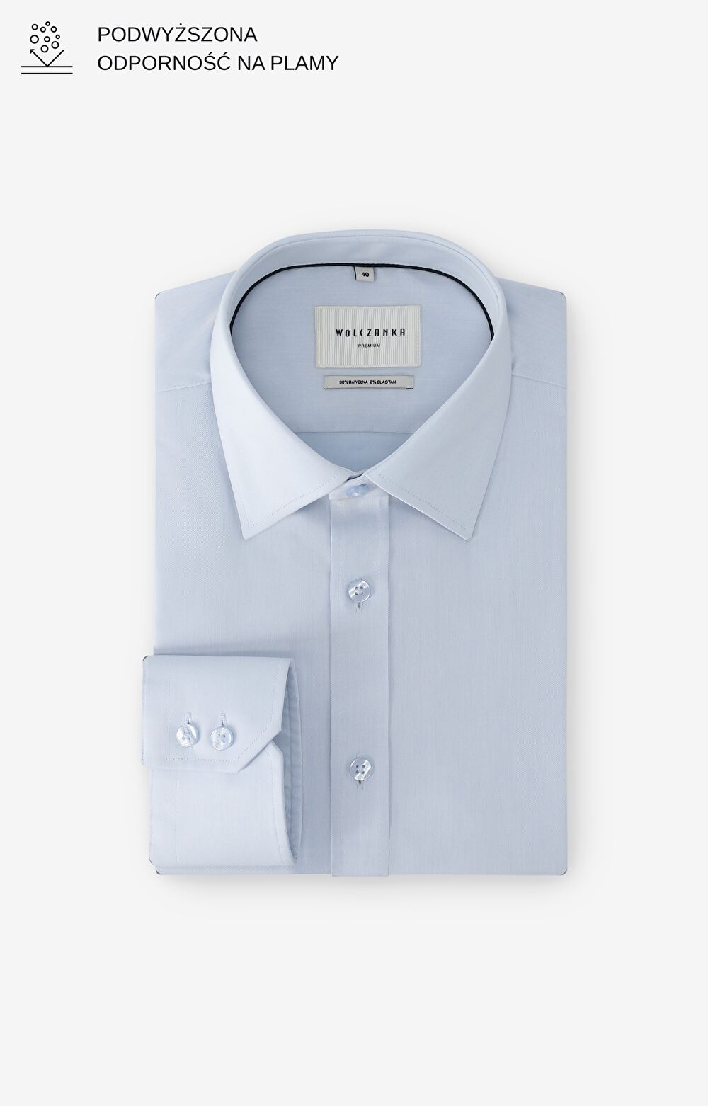 Koszula w diagonalny wzór